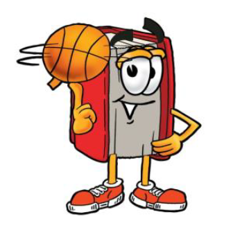 Book Madness Logo with a book holding a basketball