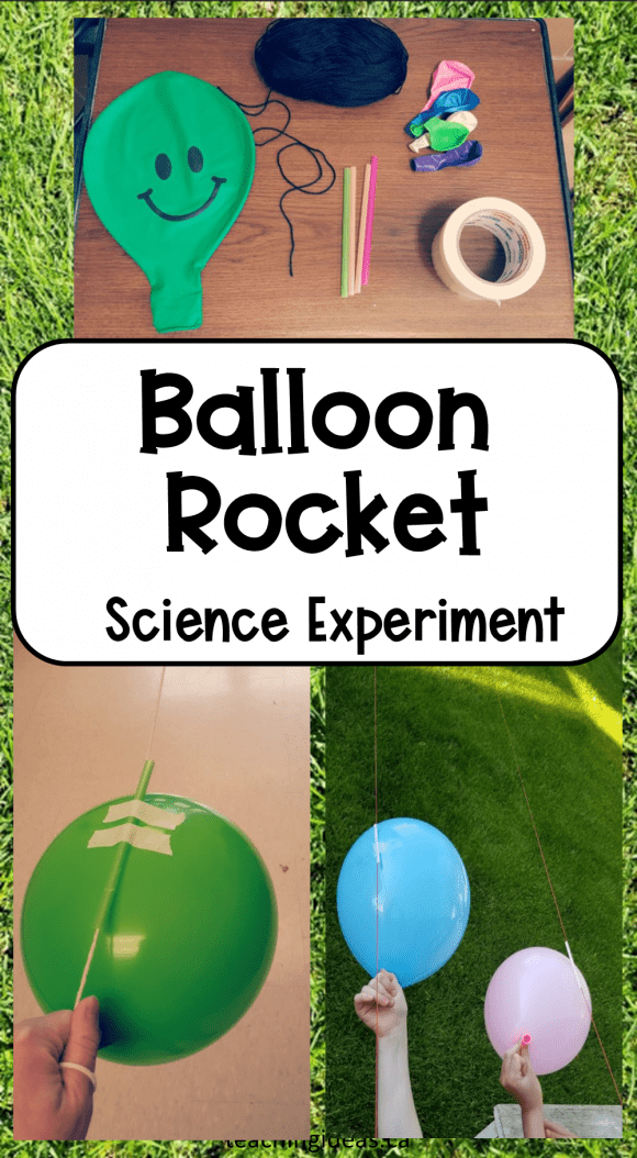 Rockets made out of a balloon and a straw