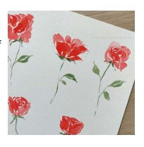 sample watercolor roses