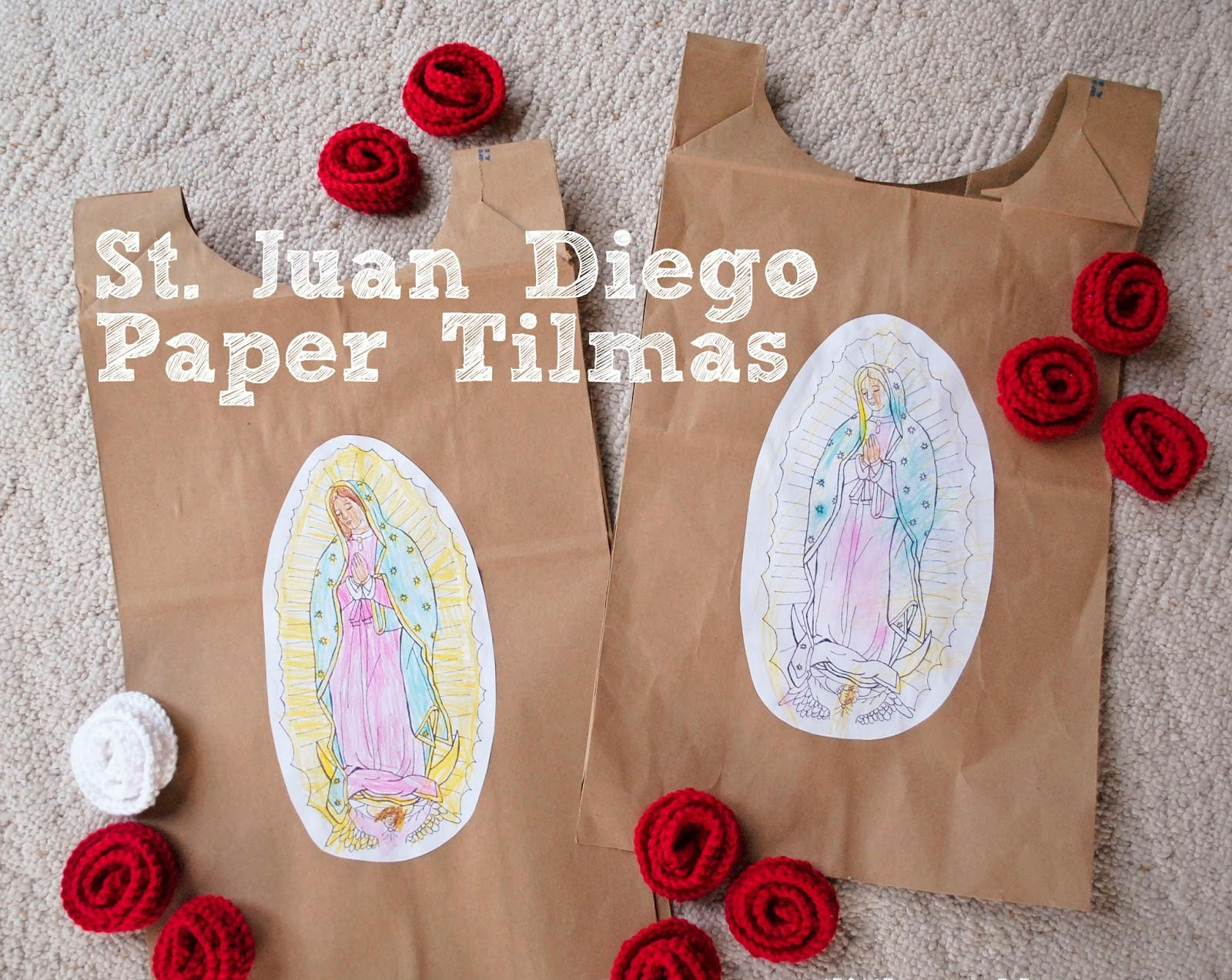  Tilmas de papel para Dia de La Virgen de Guadalupe