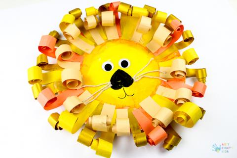 lion paper plate