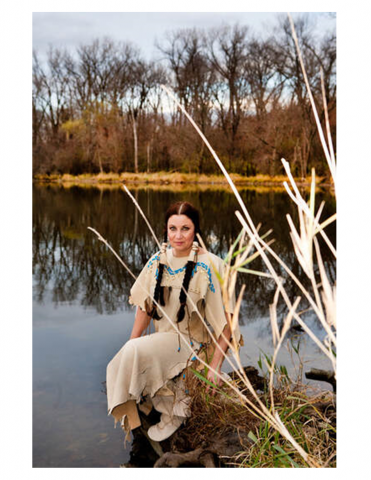 Martina Mathisen from Edu-tainment as Sacagawea