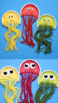 Paper plate jellyfish