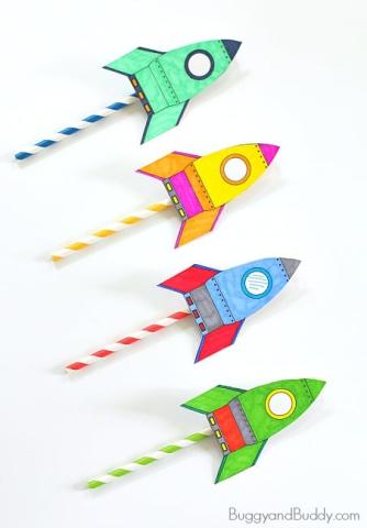 Straw rockets