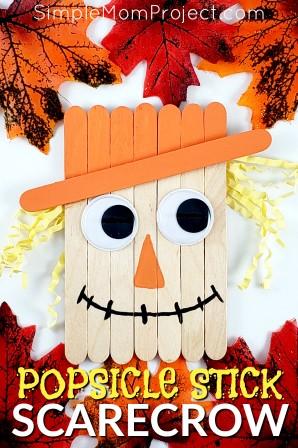 popsicle stick scarecrow