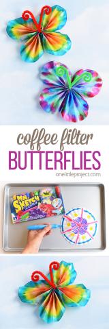 coffee filter butterflies