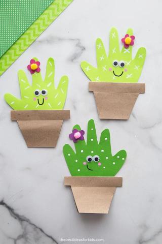 Hand print cactus