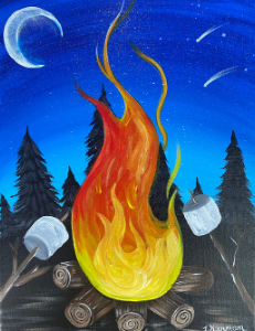 Campfire painting