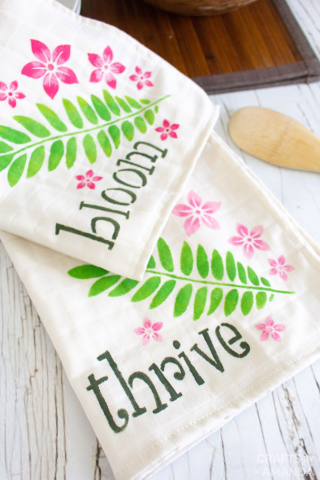 Decorated tea towels