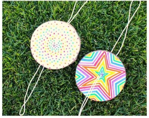 colorful paper spinner