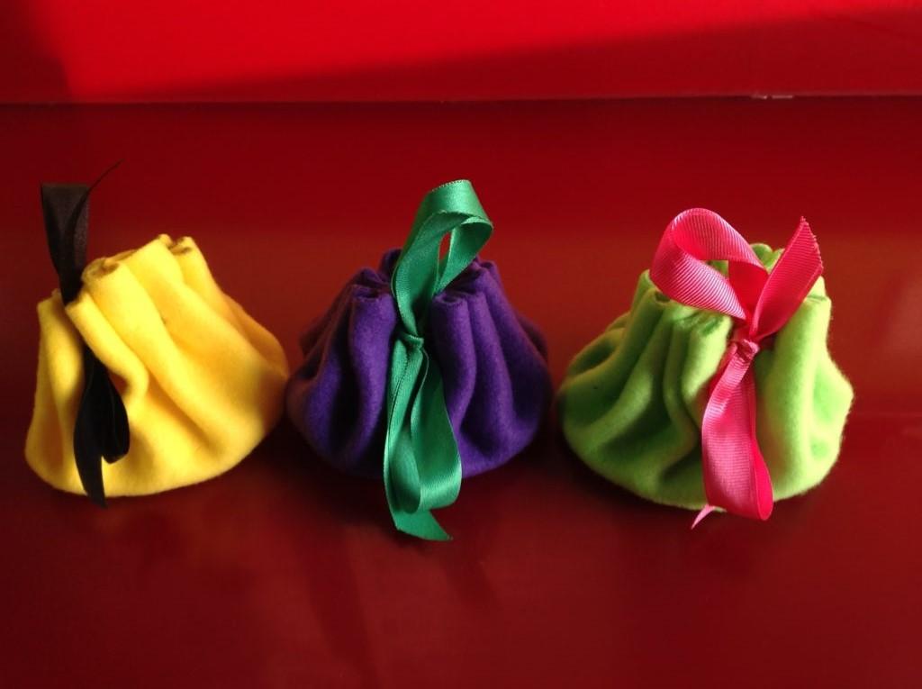 Homemade dice bags