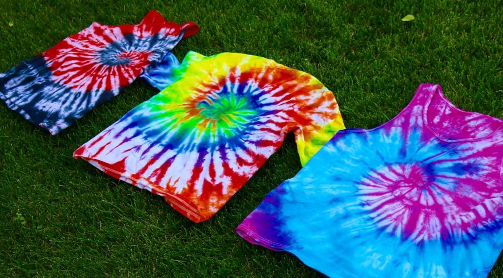 Tie-dye shirts