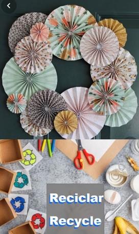 paper circle wreath