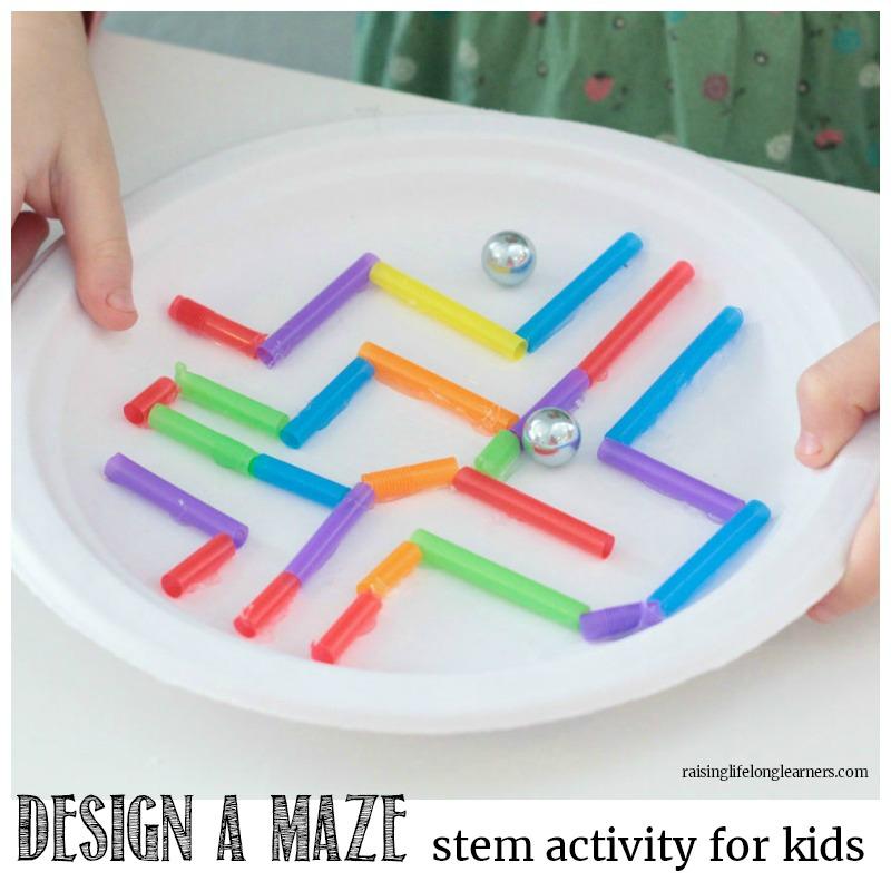 paper plate maze