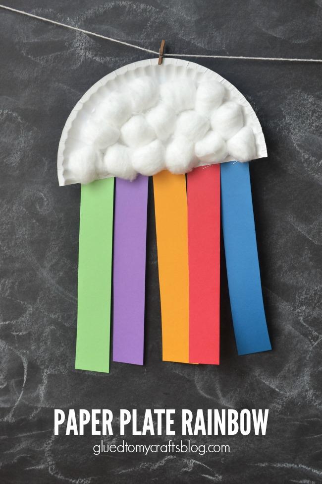 Paper Plate Rainbow Craft