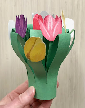 Paper tulips