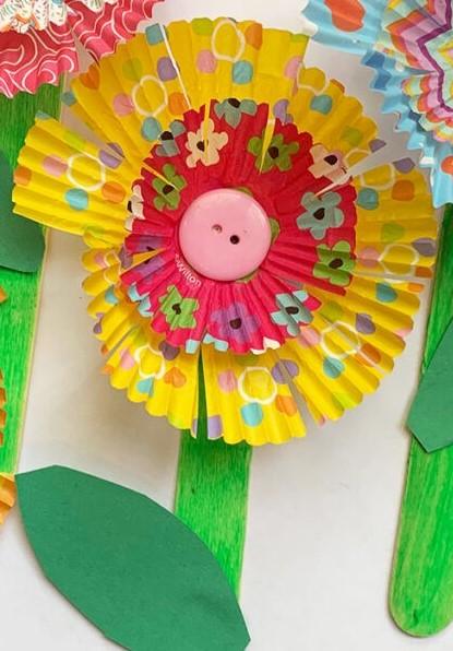 Cupcake liner flower