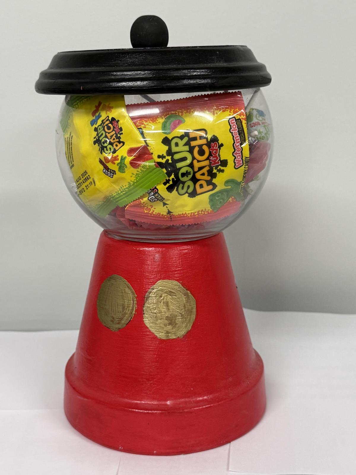 Mickey Mouse themed candy dish using clay pot and saucer