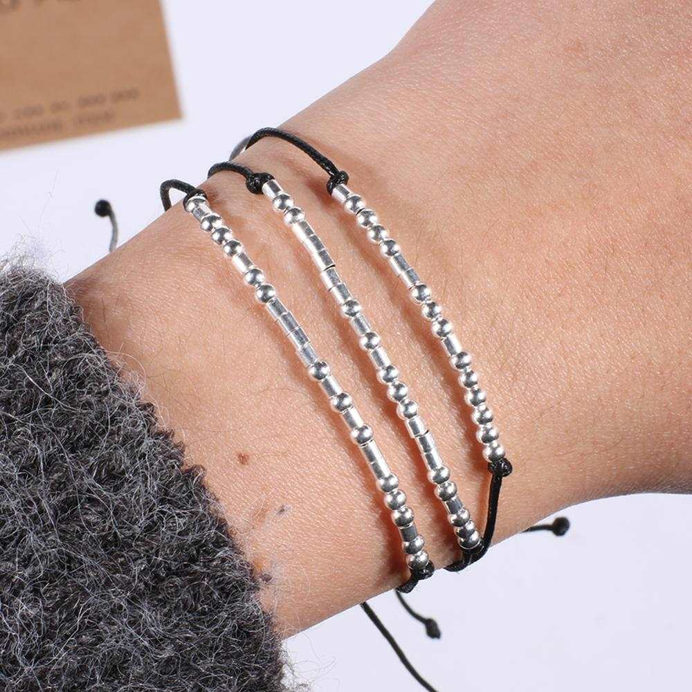 Morse code bracelet